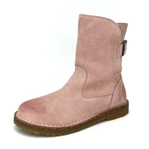 Birkenstock Upsalla Shearling Suede Leather Boots Size 36 = 5.5 - 6 Pink New NWT